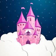 vector cartoon castle N3