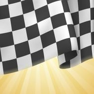 Checkered Flag Background Card Template Vector N3
