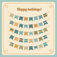 Set of bunting and garland N7