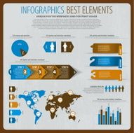 Set elements of infographics N16