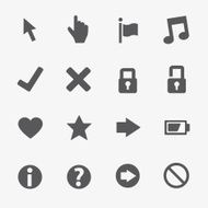 Web business vector icons set