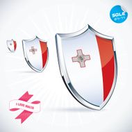 I Love Malta Flag Illustration