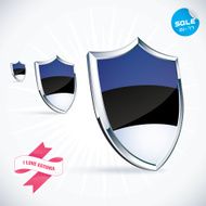 I Love Estonia Flag Illustration