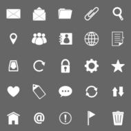 E-mail icons on gray background