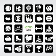 Sports vector 24 icons set