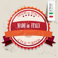 Set of Badges Labels Tags &quot;Made in Italy&quot; N2