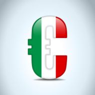 Euro Money Crisis Italy Flag