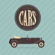 Vector vintage classic car