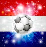 Dutch soccer flag