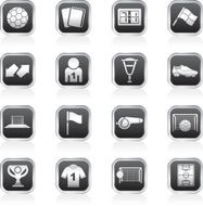 football soccer and sport icons N3