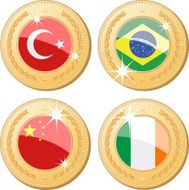 Turkey Brazil China and ROI medals