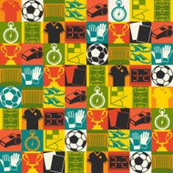 Sports seamless pattern with soccer (football) icons N3