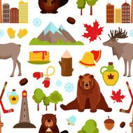 Canada seamless pattern
