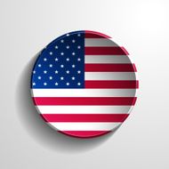 usa 3d round button N2
