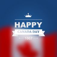 Vector card for Canada Day N4