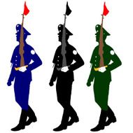 Silhouette soldiers N6