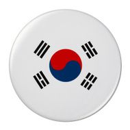 Badge - South Korea flag