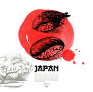 Hand drawn Japanese sushi illustration N4