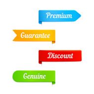 vector ribbons banners