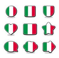 ITALY FLAG ICON SET