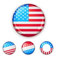 USA Badge Set