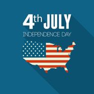 American Independence Day Patriotic background Flat design N9
