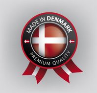 Made in Denmark seal Flag (Vector) N5