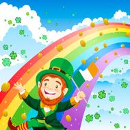 Leprechaun on the Rainbow