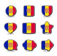 ANDORRA FLAG ICON SET