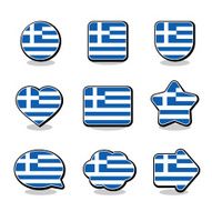 GREECE FLAG ICON SET