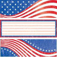American flag stickers set