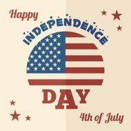 Happy Independence Day flat design