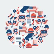 United States of America Independence Day greeting card N17