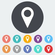 Map pointer single icon N2