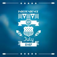 United States of America Independence Day greeting card N18