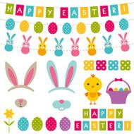 Easter vector decorationset