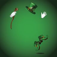 Dancing leprechaun hat gloves and boots
