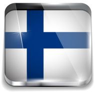 Finland Flag Smartphone Application Square Buttons N2