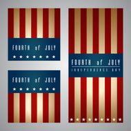 Set of banners happy independence day