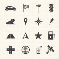 Navigation icons set N19