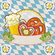 Oktoberfest Vintage Banner with Ribbon N2