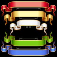 Vector ribbon set with adjusting length