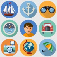 Set Flat Web and Internet Icons