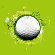 grunge golfball