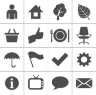 Web icons set - Simplus series