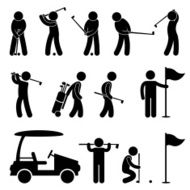 Golf Game Pictogram
