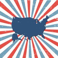 United States of America on the map