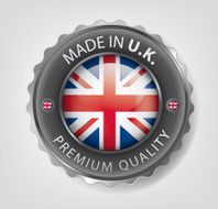 made in United Kingdom seals UK Flag (vector Art) N5