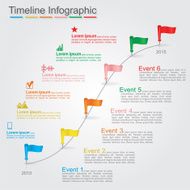 Timeline infographics with elements icons N4