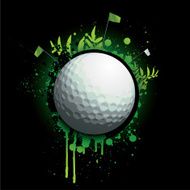 Neon Golf Splatter